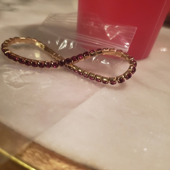 Coffee Tumbler + Bracelet Scream & Sugar 18 oz Slipon Pink Stone Goldtone Metal - Picture 3 of 7